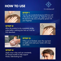 Compact YIIORAUP packaging ideal for on-the-go hair care routine.