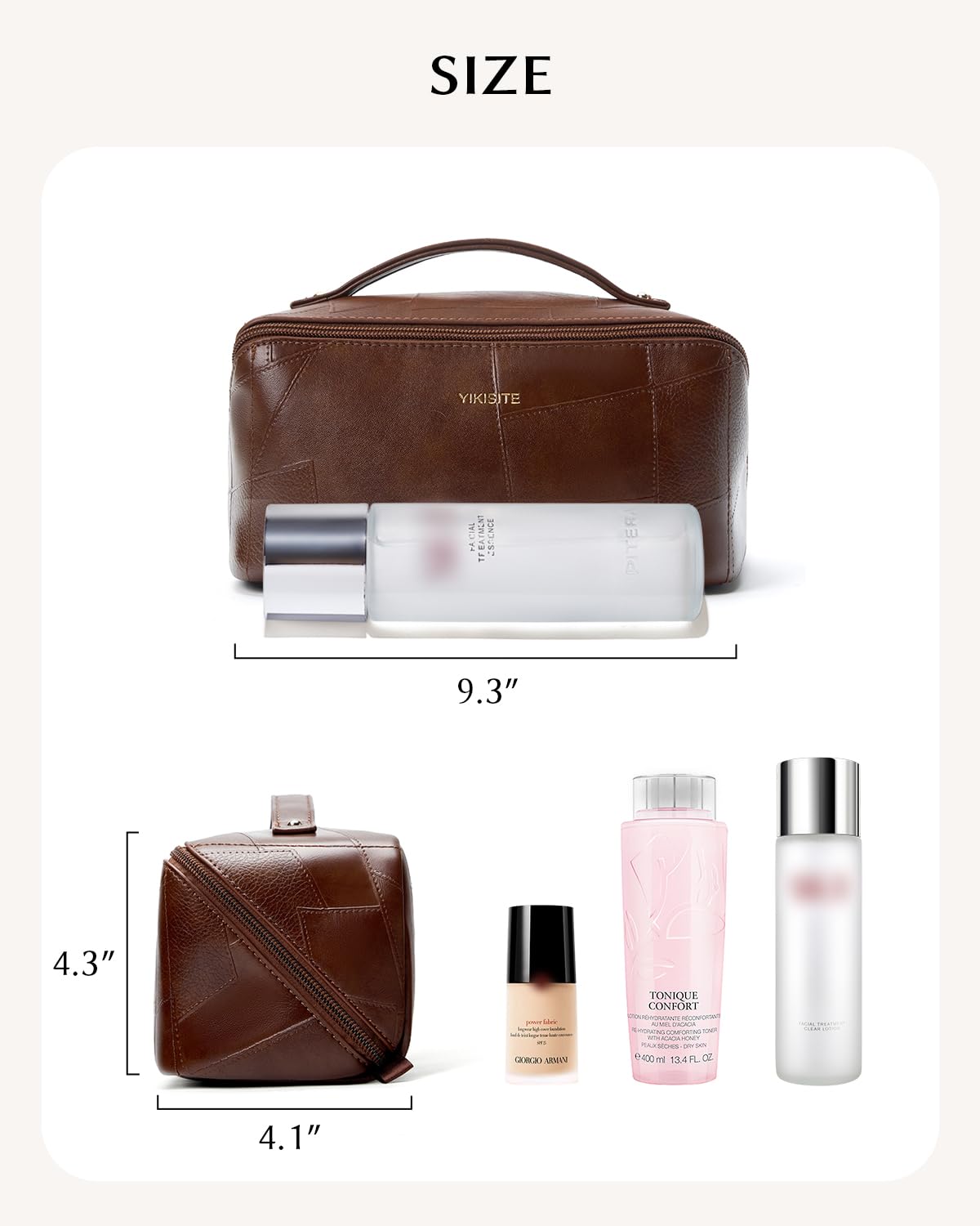 Yikisite makeup bag premium packaging and bubble padding