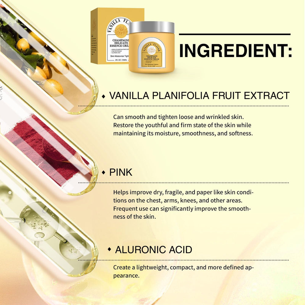 YILEST Champagne Lift Cream on face shows gentle hydration without heaviness.