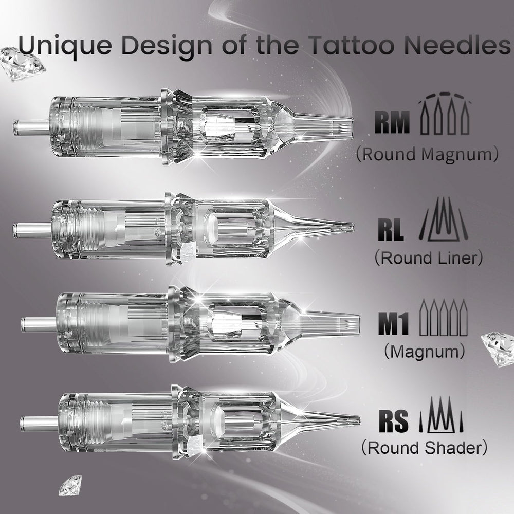 YILONG Upgrad cartridges contents display assorted liner and shader options