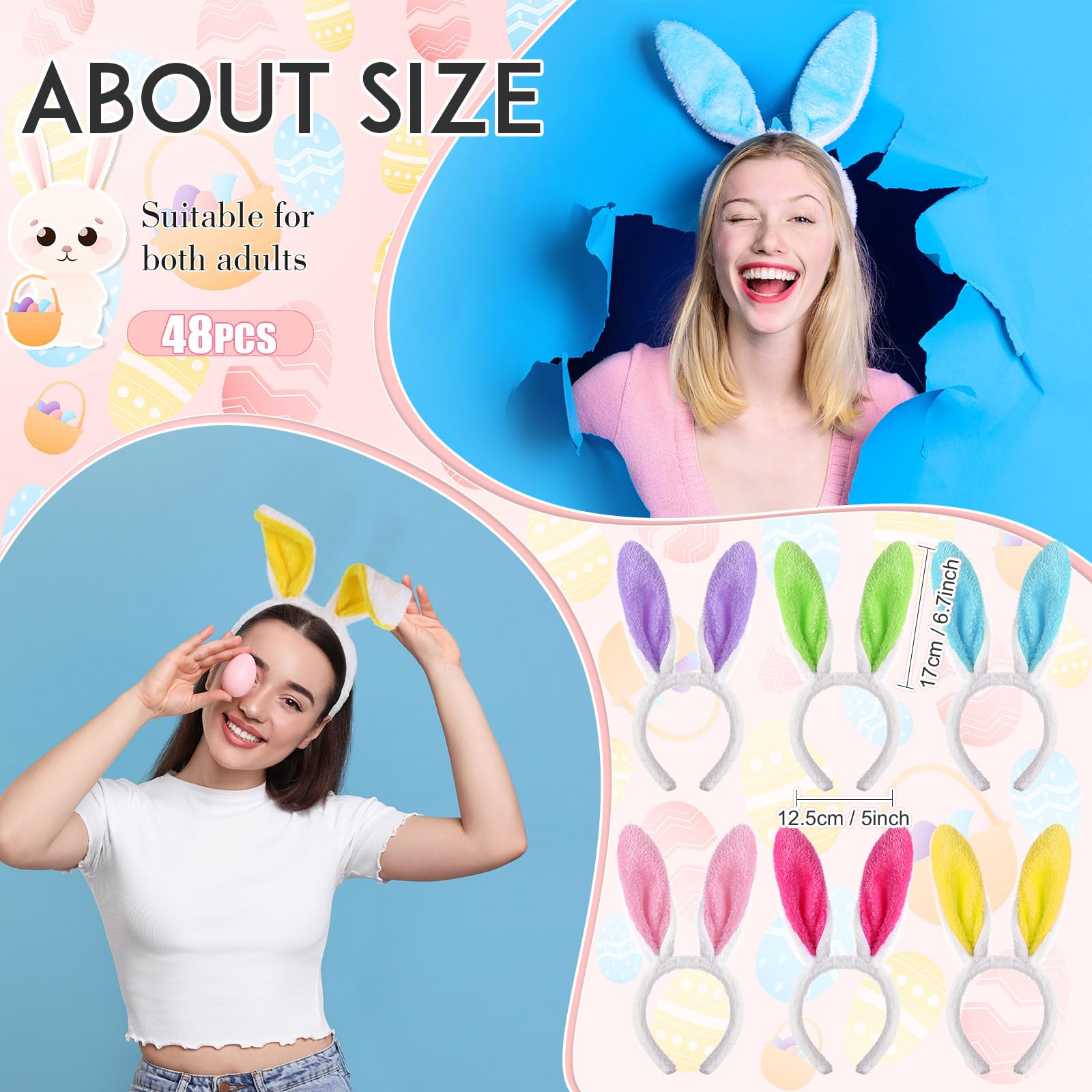 Yinder adjustable-wire bunny ears ensure secure fit during events and cosplays