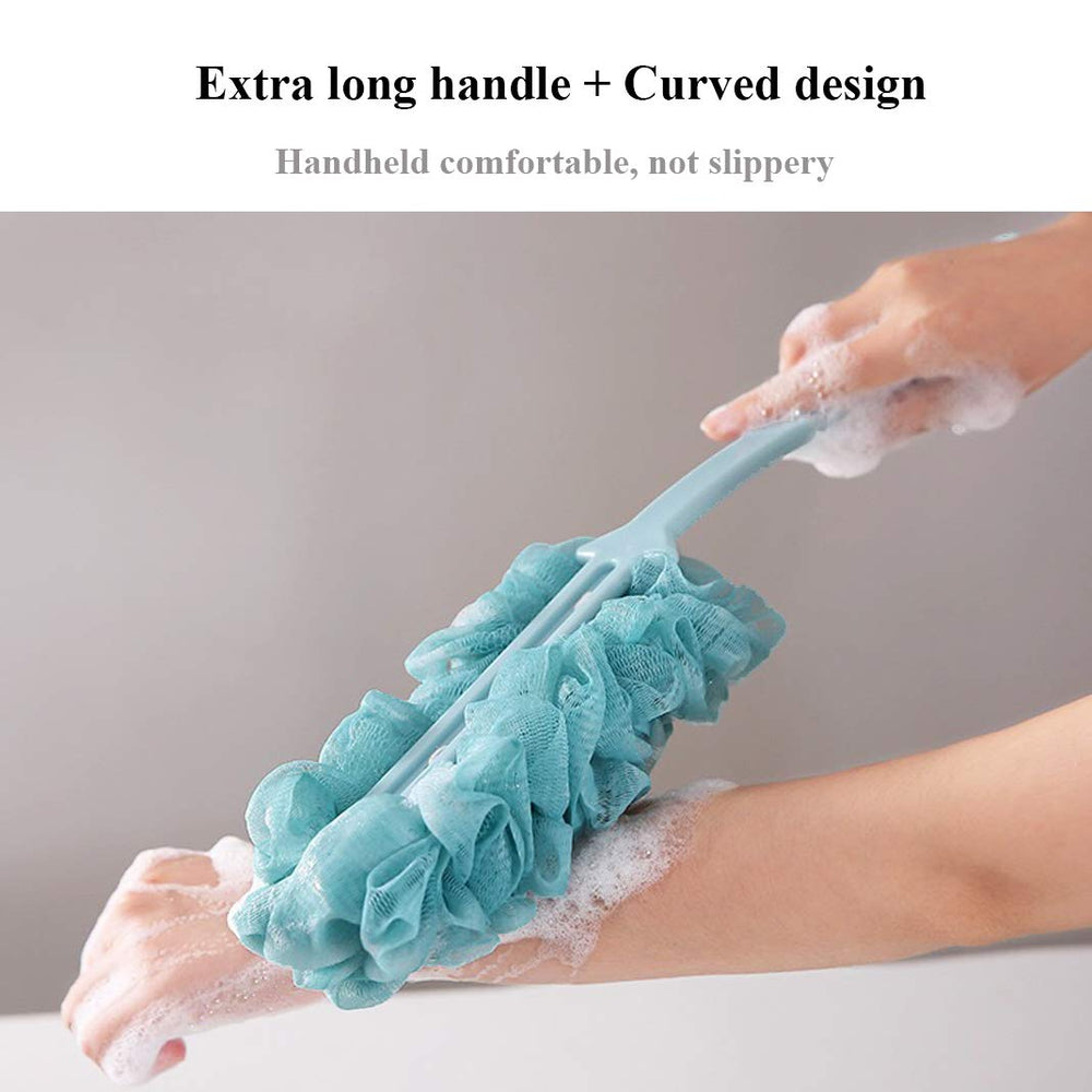 Yisella nylon shower loofah brush stays durable and resists mold.