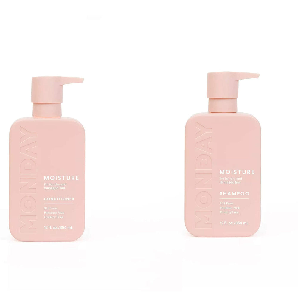 YISHIQI MONDAY Moisture Shampoo bottle delivering deep hydration for dry, frizzy hair.