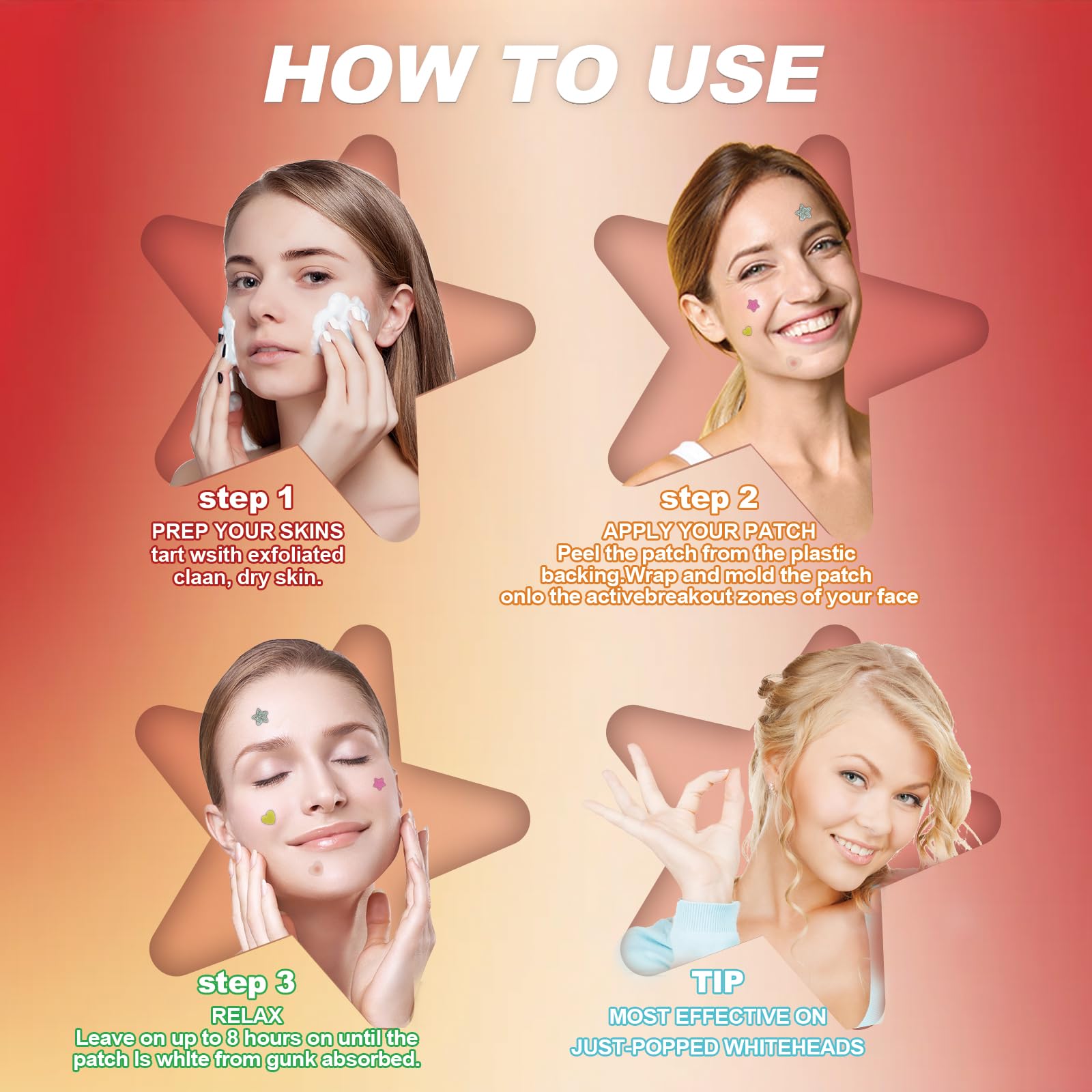 YIWMWIY Hydrocolloid patch absorbs oil while protecting the treated area.