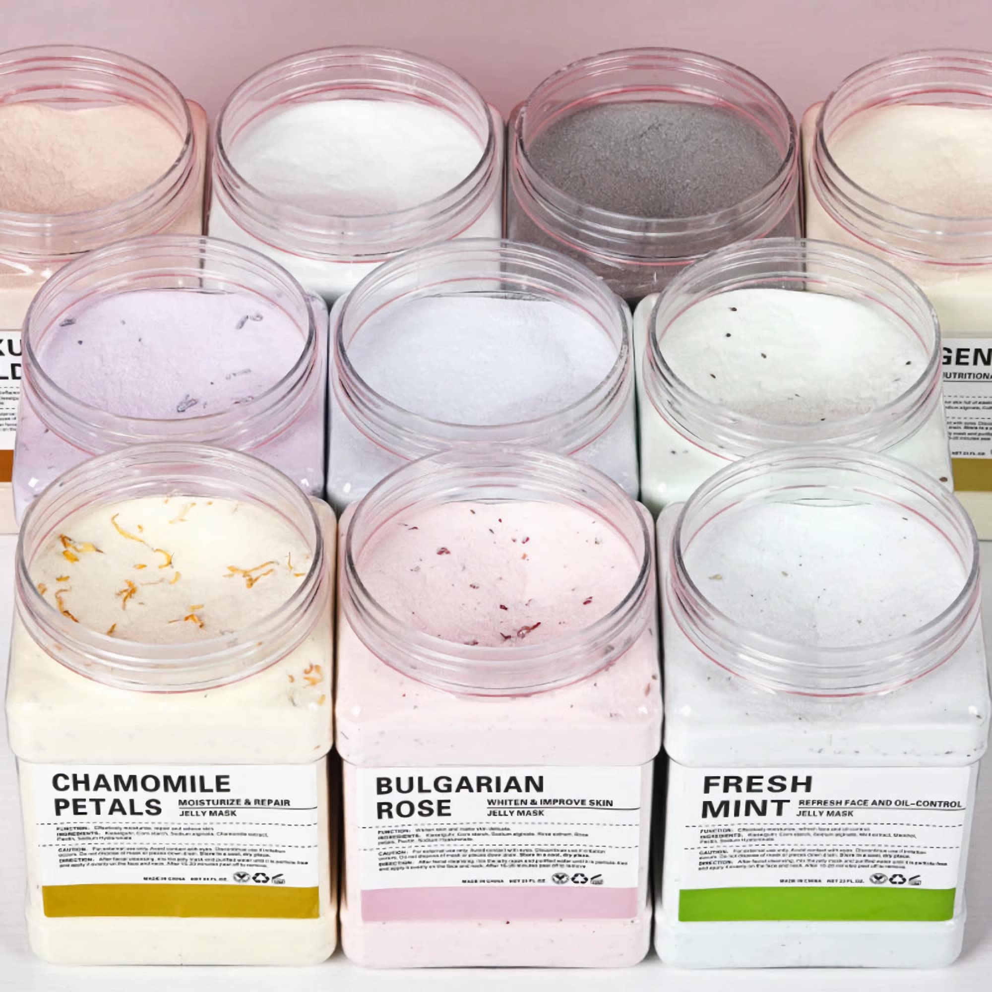 YMEYFAN jelly mask used on neck and body for hydration.