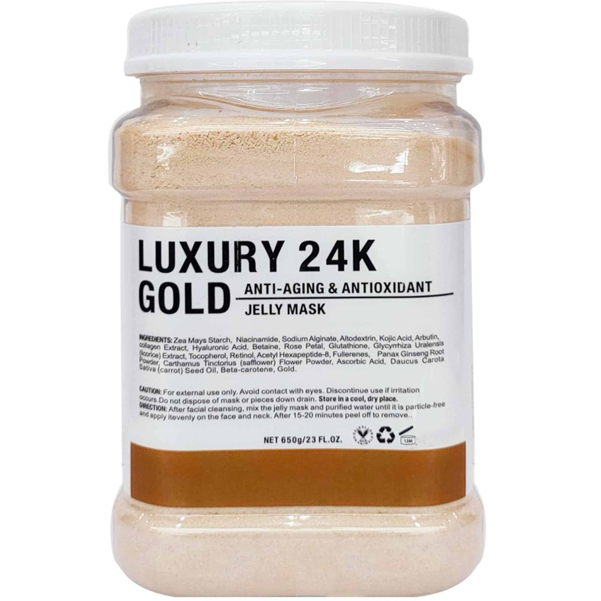 YMEYFAN 24K gold jelly mask powder ready for mixing to hydrate the skin
