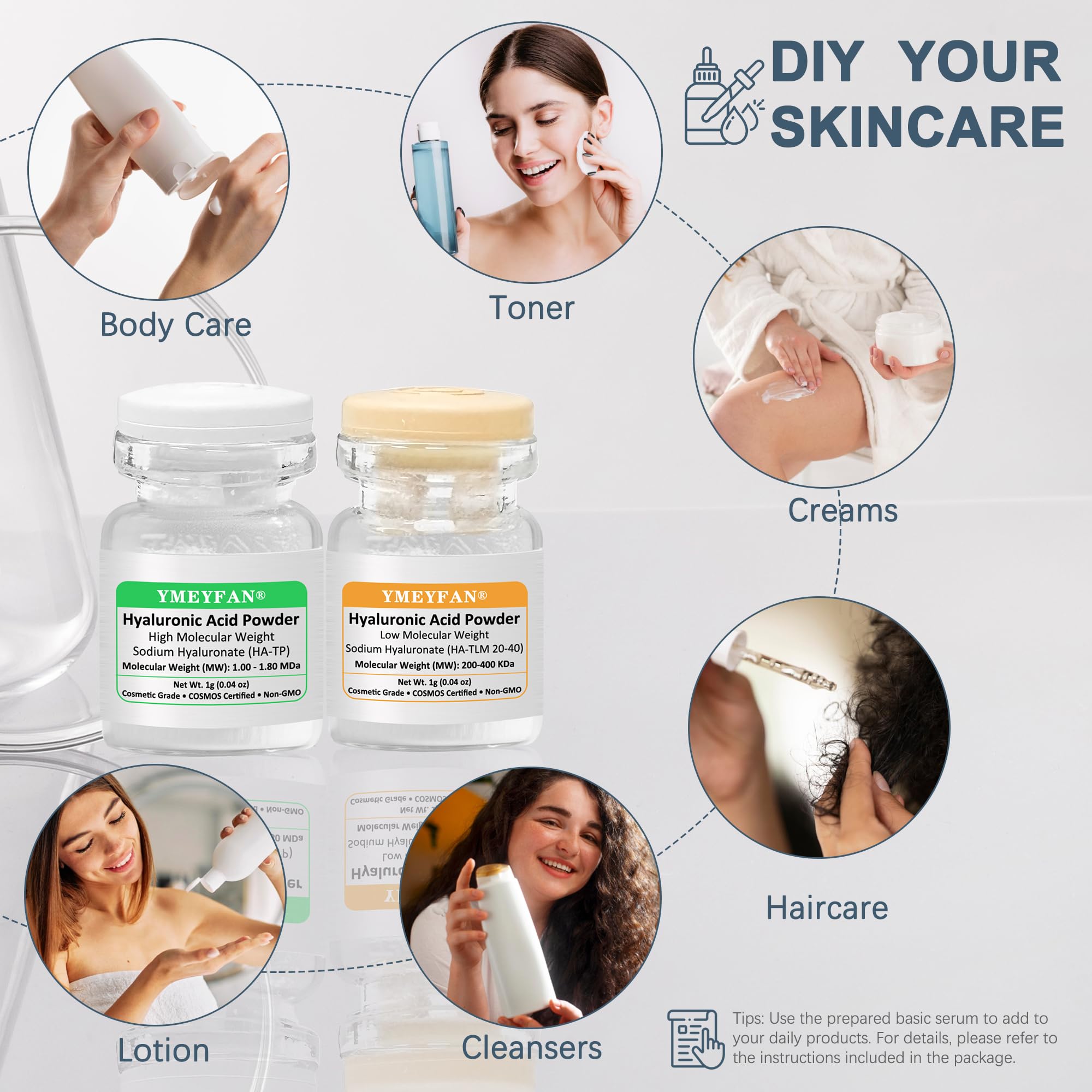 YMEYFAN gift-ready HA serum packaging for a thoughtful skincare gift.
