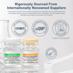YMEYFAN HA powder dissolves in water to form a ready serum base.