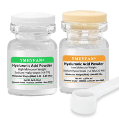 YMEYFAN Pure HA powder packaging keeps freshness with vacuum seal.