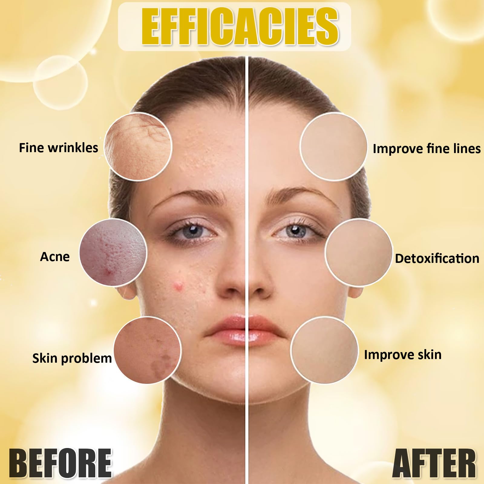 Mixing bowl with YMEYFAN powder for DIY facial preparation at home