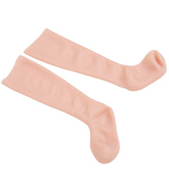 Ymiko socks on feet showing full coverage and hydrating potential