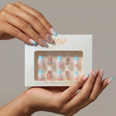 YN Young Nails Rocket Glitz glue gives secure adhesion for long-lasting wear.