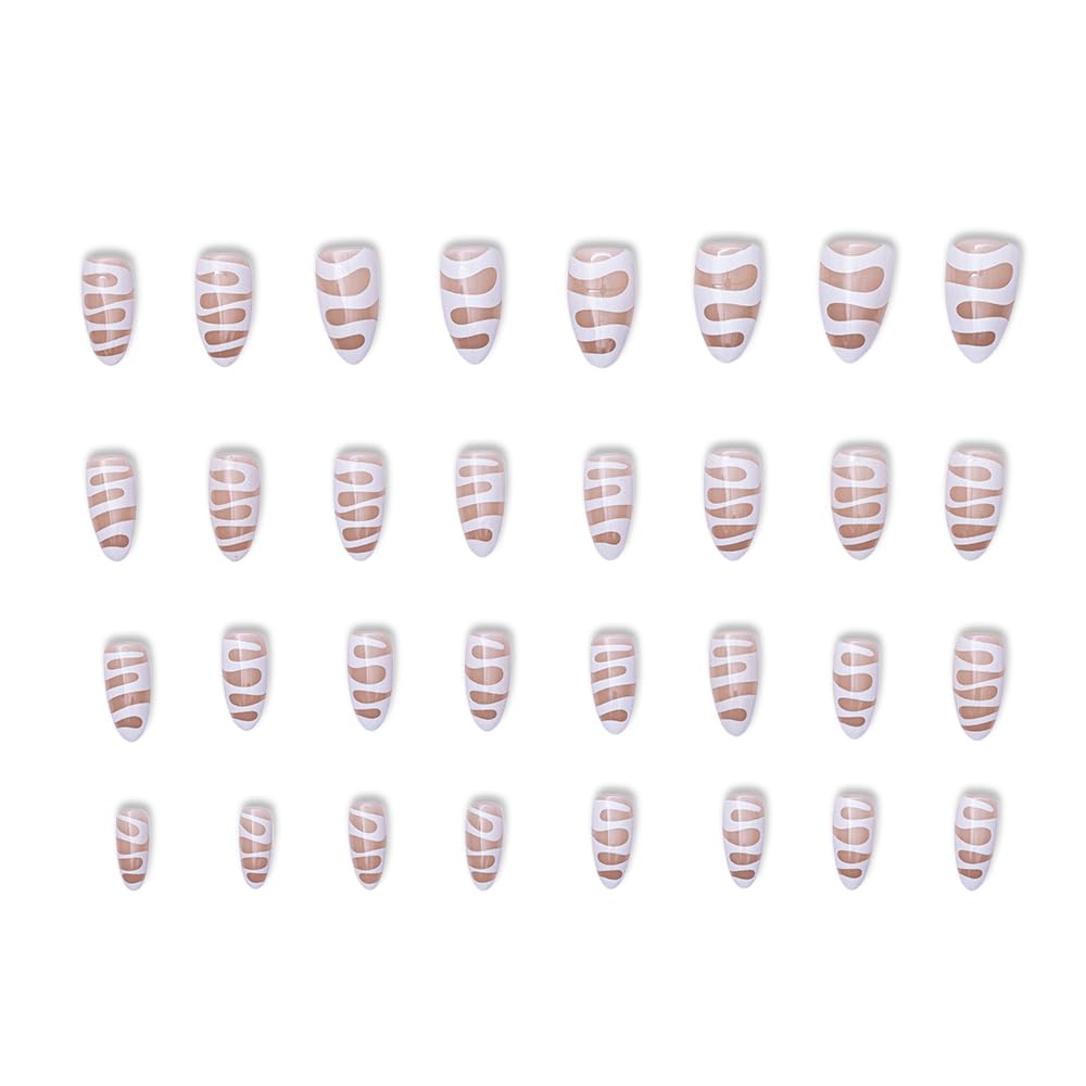 YN Young Nails kit contents with glue, file, and tabs for at-home manicure