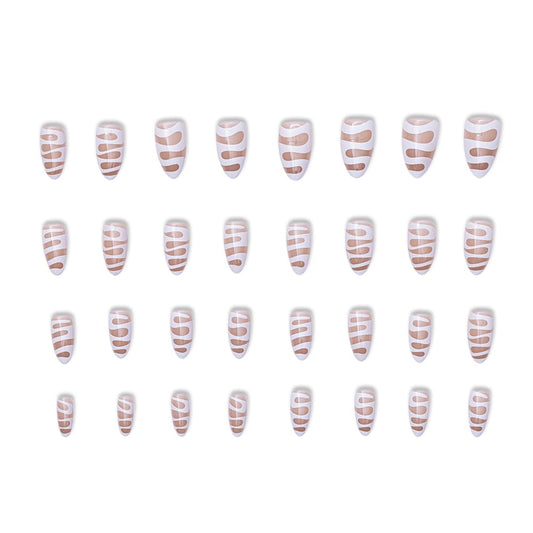 YN Young Nails kit contents with glue, file, and tabs for at-home manicure