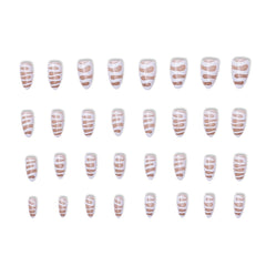 YN Young Nails kit contents with glue, file, and tabs for at-home manicure