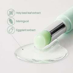 YNM Fresh Green Lip Balm made in Korea branding on tube