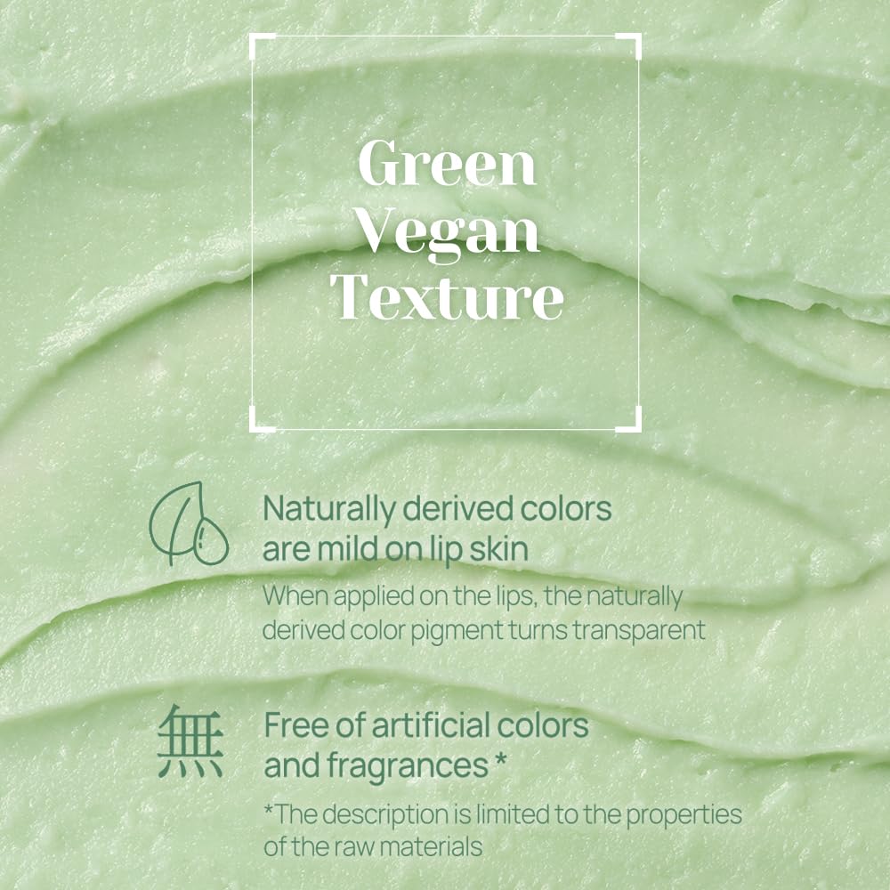 YNM Fresh Green Lip Balm packaging close-up design