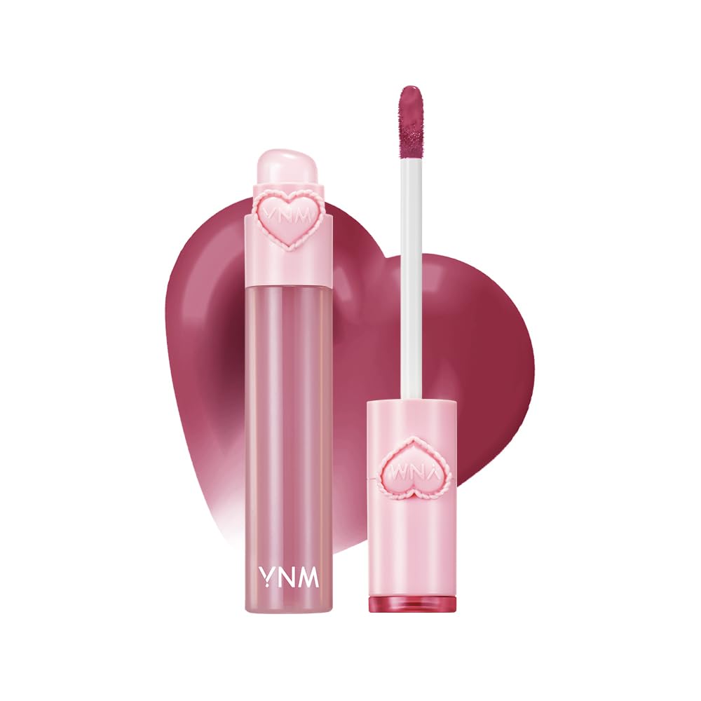 YNM Heart Jelling Tint Plum Jelling packaging close-up, gift-ready premium lip care