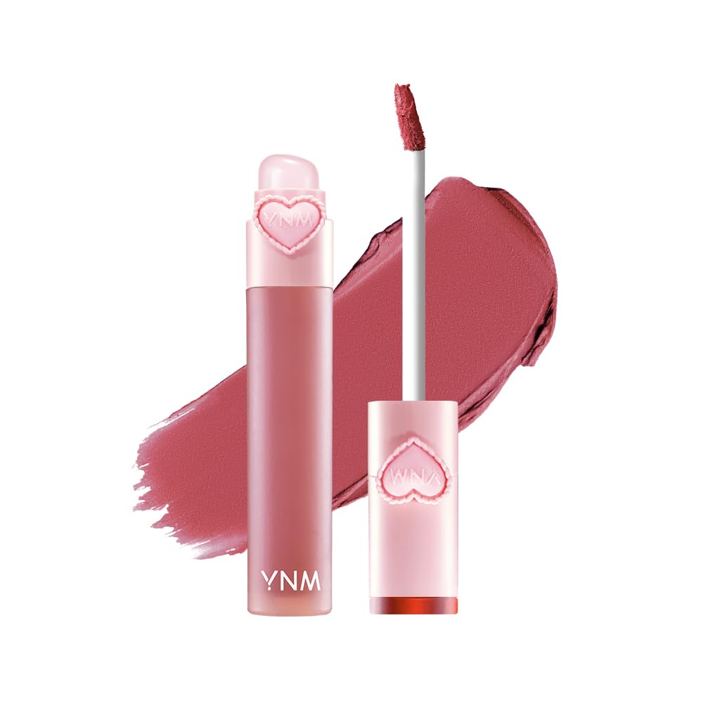 YNM Matte Veil Tint Rose Veil bottle close-up showing rich pigment