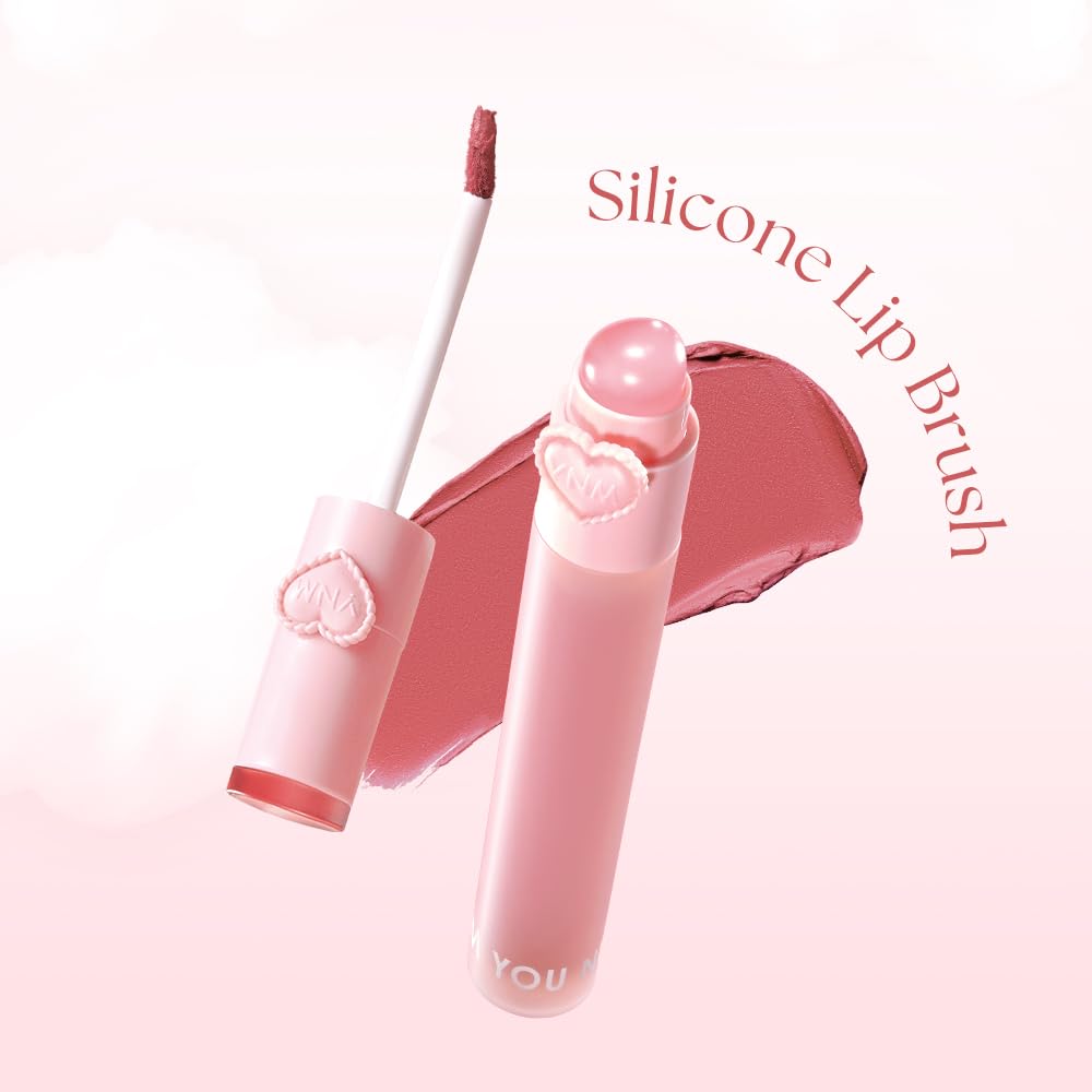 YNM Matte Veil Tint built-in silicone brush for precise on the go application
