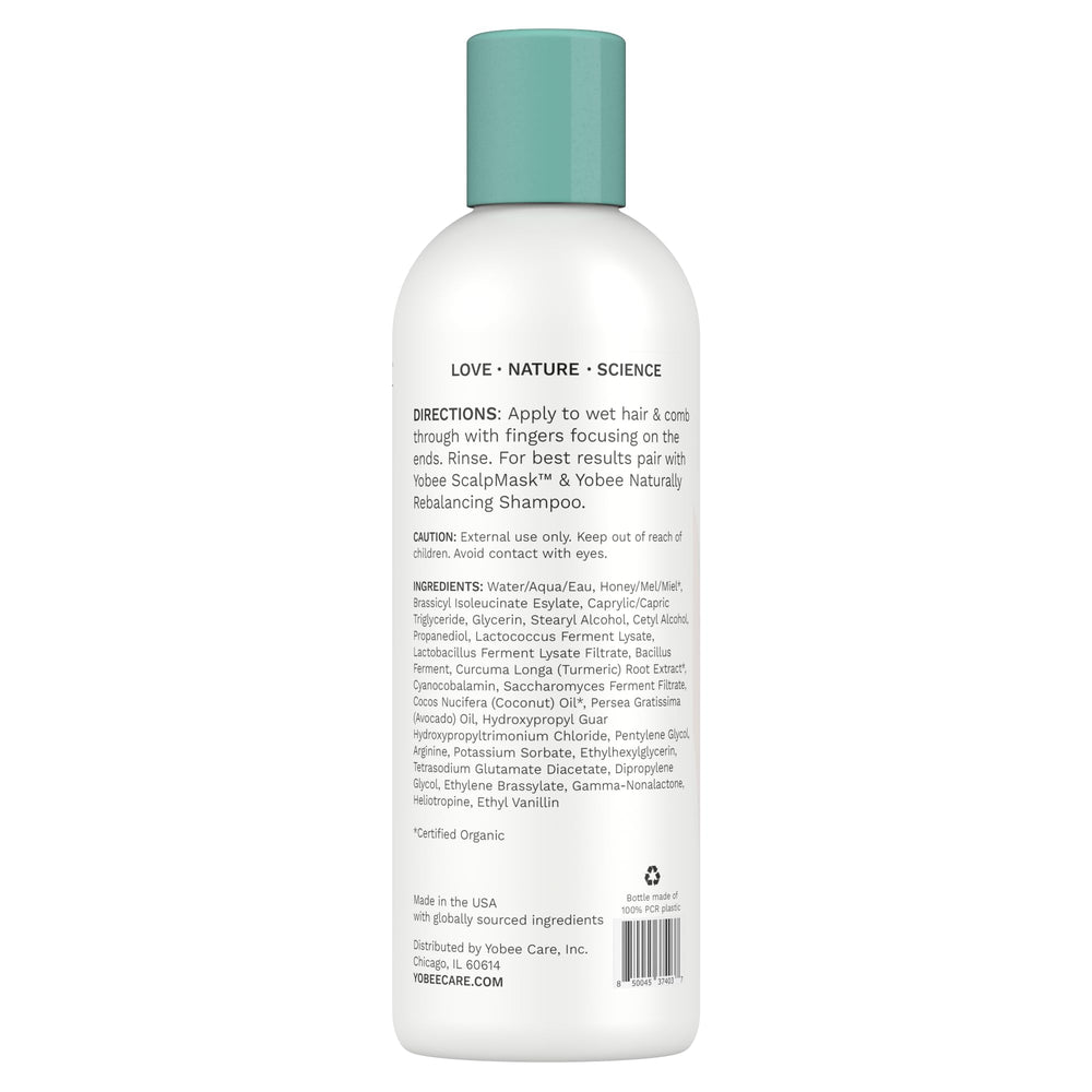 Yobee creamy lather texture on bottle suggests rich cleansing experience.