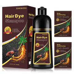 Yocisku Coffee Hair Dye Shampoo bottle for at-home color and convenience.