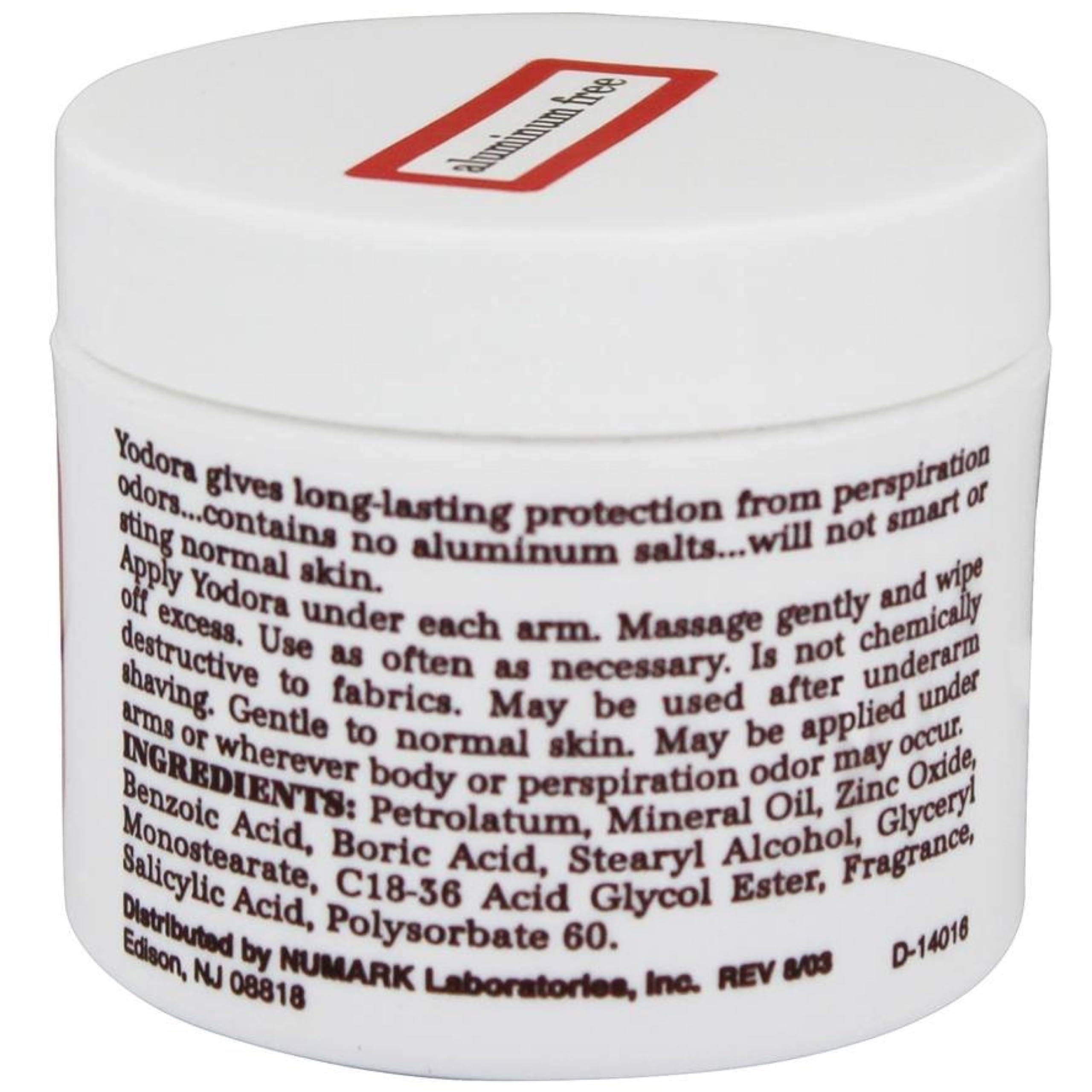 Yodora Deodorant Cream texture shown during application for smooth, quick absorption