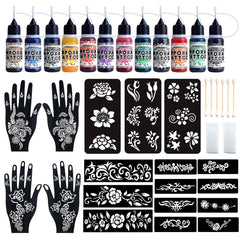 YOEALABY temporary tattoo kit packaging shown for easy DIY fun