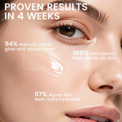 YOEYOU activating serum application glide shows gentle rubbing for pre-treatment hydration and even absorption.