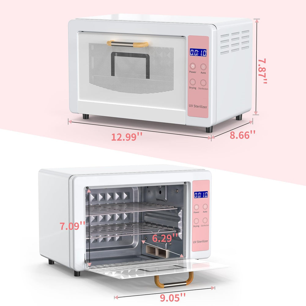 Yofuly 10L sterilizer placed in a home spa setup for professional results.