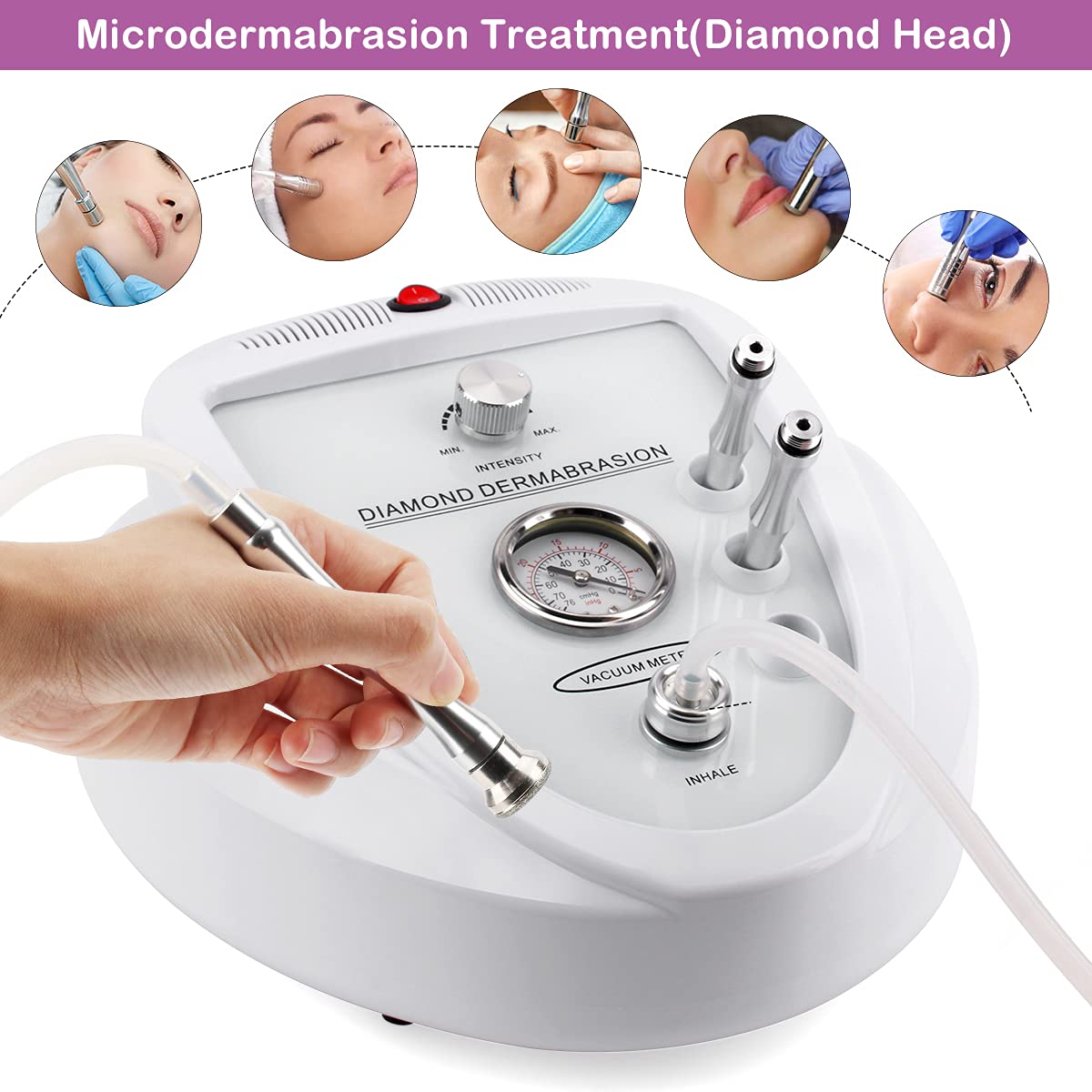 Yofuly Suction Power Control shows adjustable 65-68 cmHg for comfortable use.