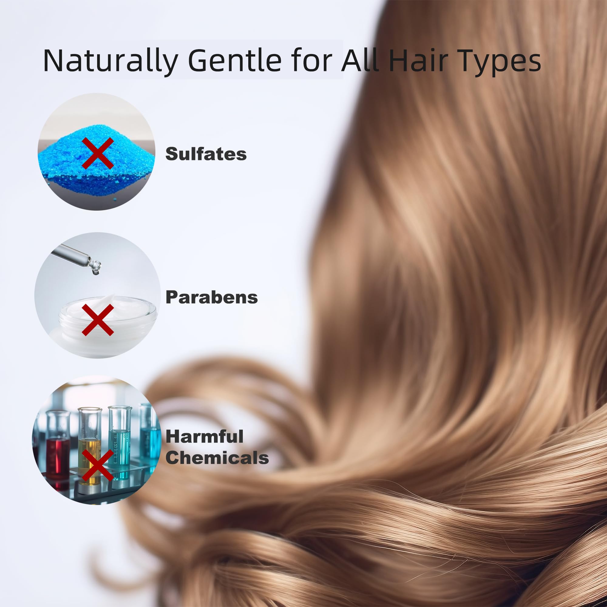 Creamy texture of YOGI CARE Anti-Fall Conditioner ready for smooth application.