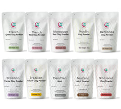 Yogi's Gift 10-clays pack front view for colorful DIY skincare projects.