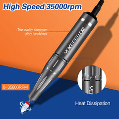 YOKE FELLOW handpiece in aluminum alloy for lightweight durability.