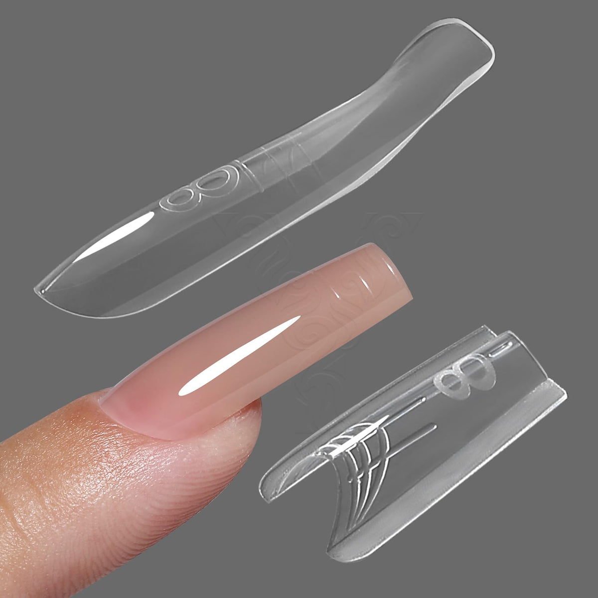 YOKEFELLOW Original Sandwich Nails Dual Forms top view demonstrates quick extensions.