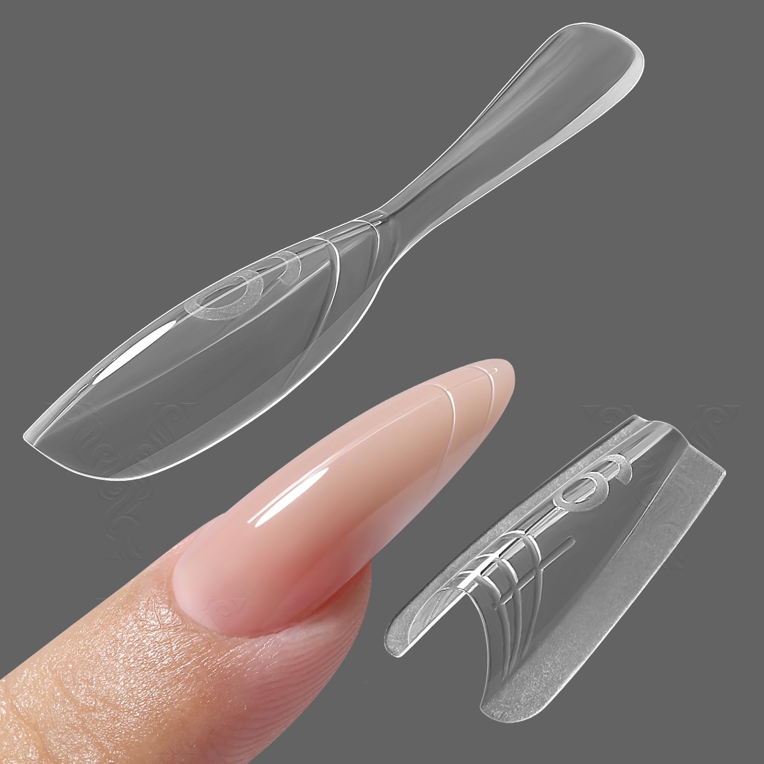YOKE FELLOW sandwich nails dual form provides precise top and bottom shaping for extensions.