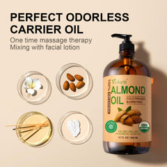 Yoken almond oil ideal for DIY blends and custom skincare formulas.