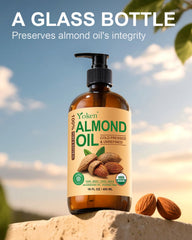 Yoken almond oil massage application for at-home soothing ritual