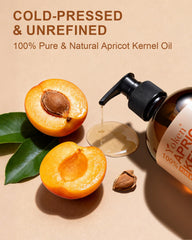 Yoken apricot oil pour shows quick absorption for skin.