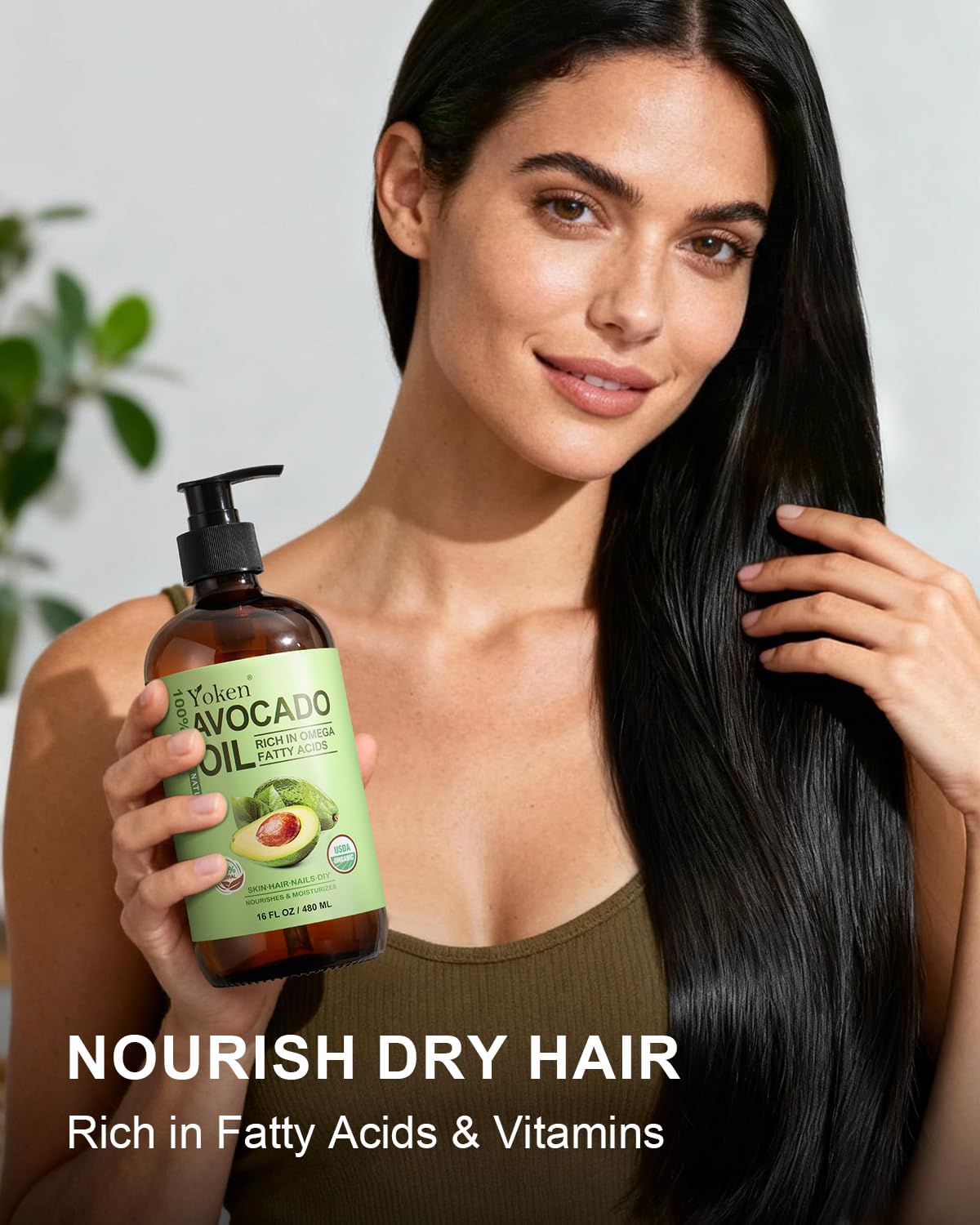 Yoken avocado oil organic certification mark on label