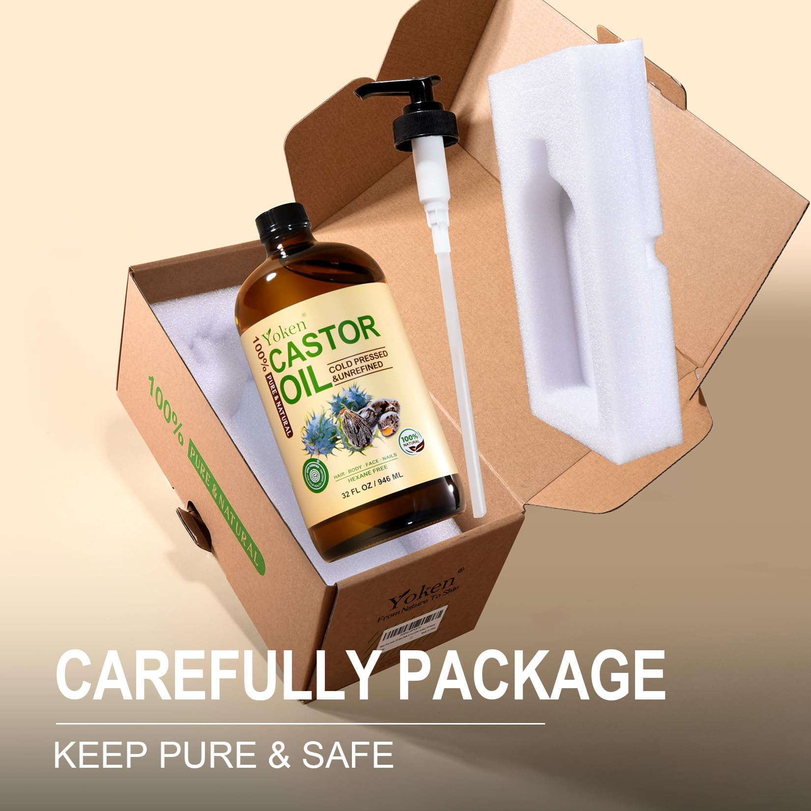 Yoken castor oil as a versatile ingredient for DIY blends and skin soothing routines.