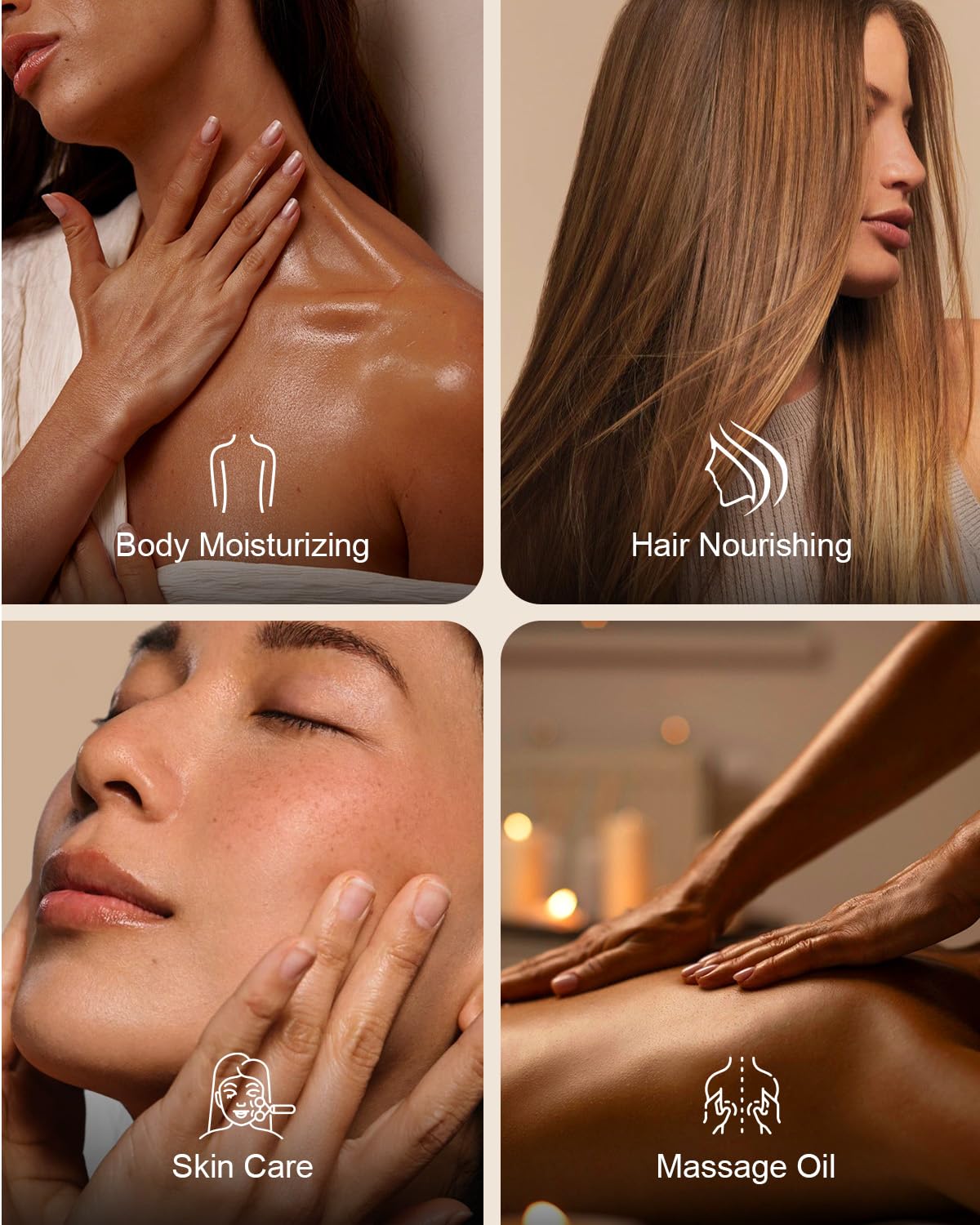 Yoken coconut oil massage blend for professional or home spa sessions