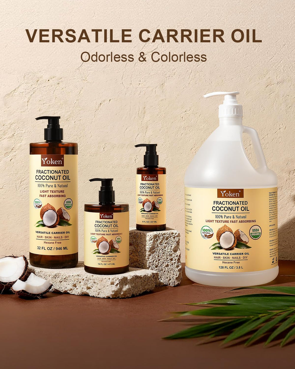 Yoken Unscented bottle emphasizes pure, fragrance-free moisture for skin.