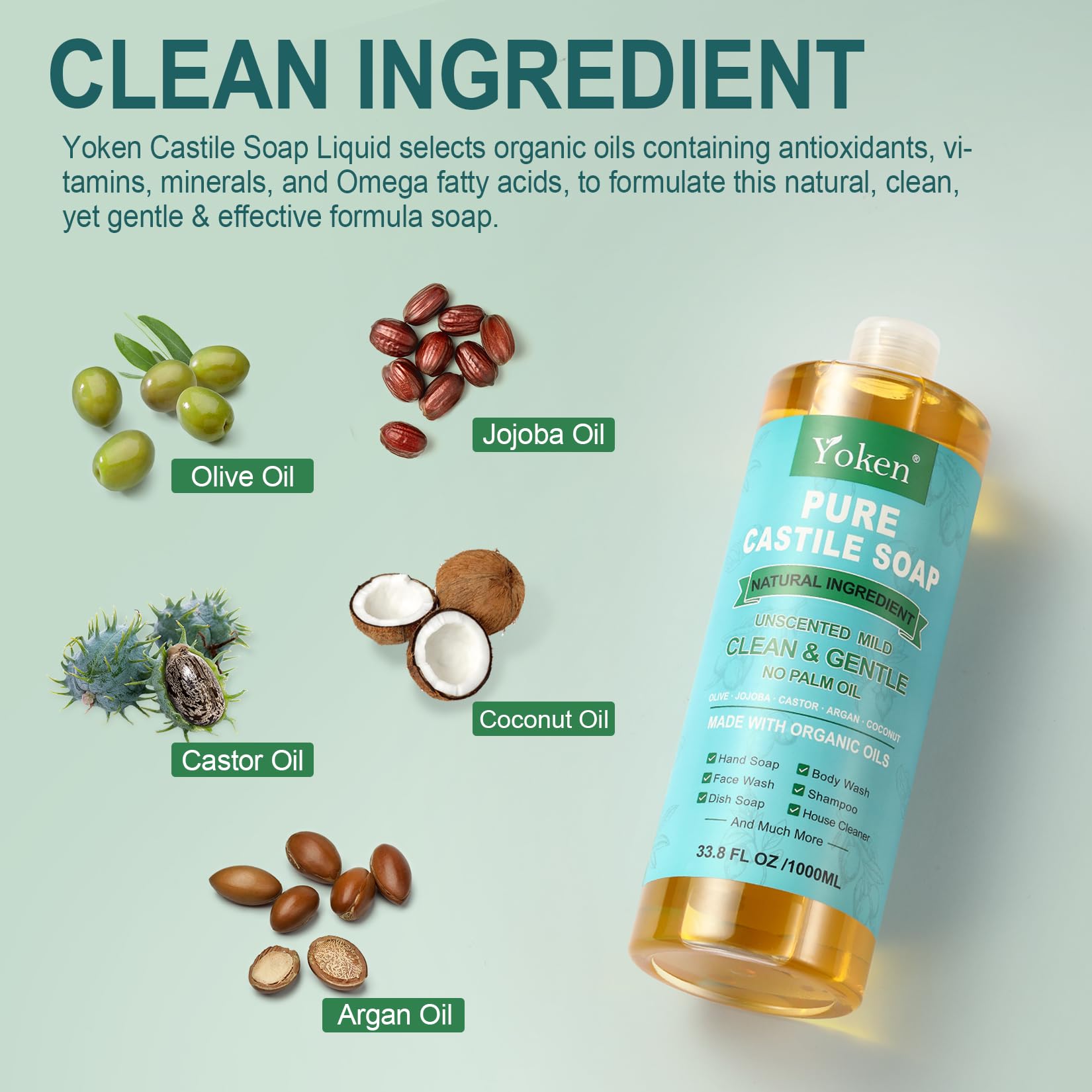 Rich lather from Yoken Castile Soap in use for gentle cleansing