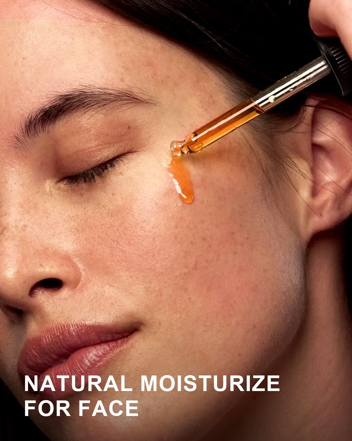 Yoken Sea Buckthorn Oil on skin showing light absorption