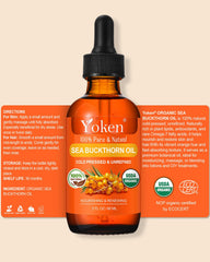 Warning about possible staining when using Yoken Sea Buckthorn Oil