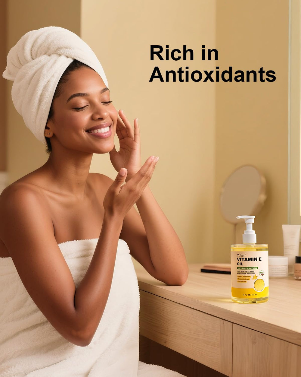 Yoken Vitamin E Oil for face and body care routines