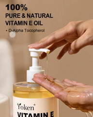 Close-up label highlights fragrance-free, cold-pressed formula for pure skin care.