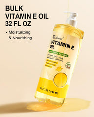 Yoken Vitamin E Oil pump dispensing system enables easy, controlled application.