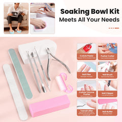 Yokilly 12-piece nail removal kit with eight tools for home pedicure